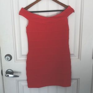 Off the shoulder mini dress